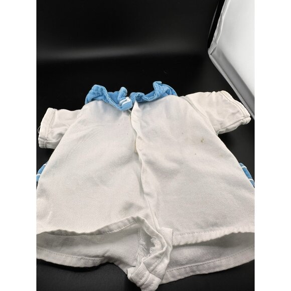 Vtg 1983 Cabbage Patch Kids Coleco Boys White Light Blue Sailor Suit Romper Doll - Picture 10 of 16